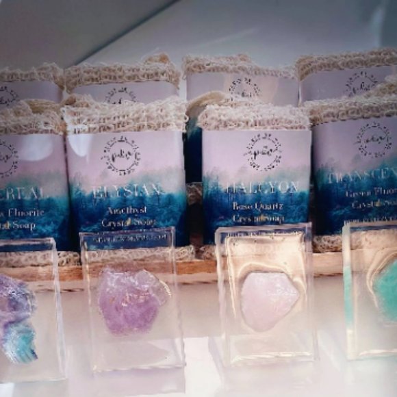 Rose Quartz Crystal Soap - Halcyon - Picture 3 of 3